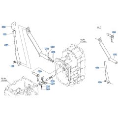 Range Shift Lever Assembly for Kubota F3990 Front-Mount Mower