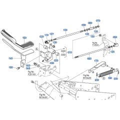Speed Change Pedal Assembly for Kubota F3990 Front-Mount Mower