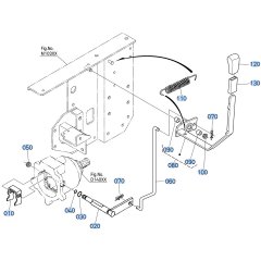 Clutch Lock Lever Assembly for Kubota F3990 Front-Mount Mower