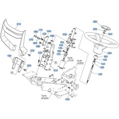 Steering Assembly for Kubota F3990 Front-Mount Mower