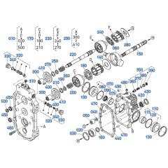 Hydrostatic Transmission Assembly for Kubota F3990 Front-Mount Mower