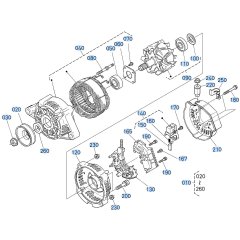 Alternator Assembly for Kubota F3990 Front-Mount Mower