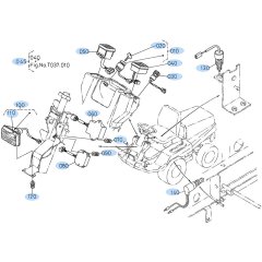 Instrument Panel Assembly for Kubota GF1800 Front-Mount Mower