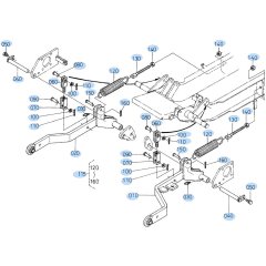 Lift Link Assembly for Kubota GF1800 Front-Mount Mower