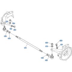 Tie Rod Assembly for Kubota GF1800 Front-Mount Mower