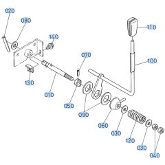 Cruise Control Lever Assembly for Kubota GF1800 Front-Mount Mower