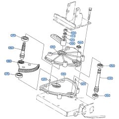 Steering Gear Case Assembly for Kubota GF1800 Front-Mount Mower