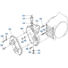 PTO Gear Case Assembly for Kubota GF1800 Front-Mount Mower