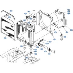 Radiator Assembly for Kubota GF1800 Front-Mount Mower