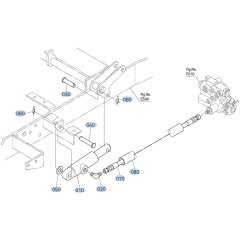 Hydraulic Cylinder Assembly for Kubota GR2000 Lawn Tractor
