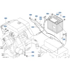Battery Assembly for Kubota GR2000 Lawn Tractor