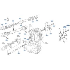 Universal Joint Assembly for Kubota GR2000 Lawn Tractor