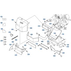 Muffler Assembly for Kubota GR2000 Lawn Tractor