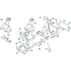 Main Frame Assembly for Kubota GR2000 Lawn Tractor