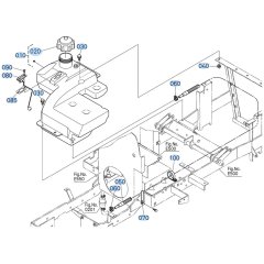 Fuel Tank Assembly for Kubota GR2000 Lawn Tractor