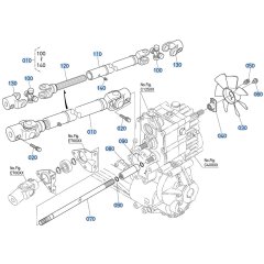 Universal Joint Assembly for Kubota GR2010 Lawn Tractor