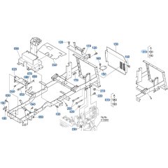 Main Frame Assembly for Kubota GR2010 Lawn Tractor