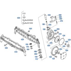 Front Axle (Left) Assembly for Kubota GR2010 Lawn Tractor