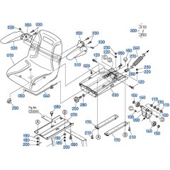 Seat Assembly for Kubota GR2020 Lawn Tractor