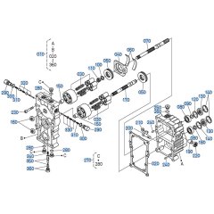 Hydrostatic Transmission Assembly for Kubota GR2020 Lawn Tractor