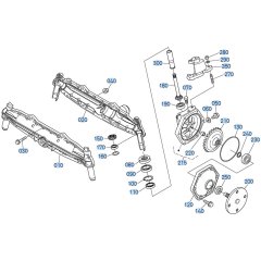 Front Axle (LH) Assembly for Kubota GR2020 Lawn Tractor