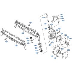Front Axle (LH) Assembly for Kubota GR2120 Lawn Tractor