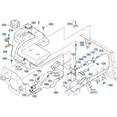 Fuel Tank Assembly for Kubota GR2120 Lawn Tractor