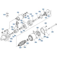 Starter Assembly for Kubota GR2120 Lawn Tractor