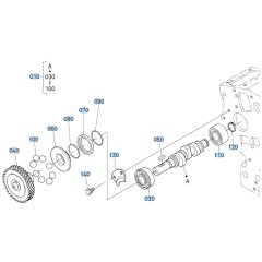 Fuel Camshaft Assembly for Kubota GR2120-II Lawn Tractor