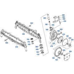 Front Axle (Left) Assembly for Kubota GR2120-II Lawn Tractor