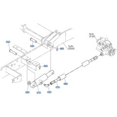 Lift Cylinder Assembly for Kubota GR2120-II Lawn Tractor