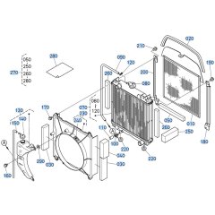 Radiator Assembly for Kubota GR2120-II Lawn Tractor