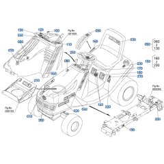 Decals for Kubota T1880 Lawn Tractor