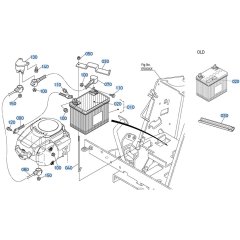 Battery Assembly for Kubota T1880 Lawn Tractor