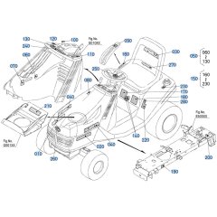 Decals for Kubota T2380 Lawn Tractor