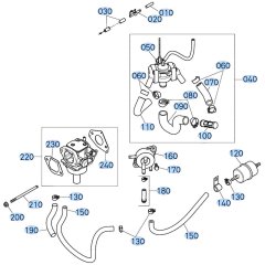 Carburettor Assembly for Kubota T2380 Lawn Tractor