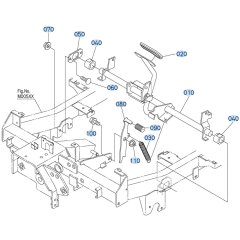 Brake Pedal Assembly for Kubota ZD1211 Zero-Turn Mower