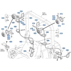 Light Assembly for Kubota ZD1211 Zero-Turn Mower