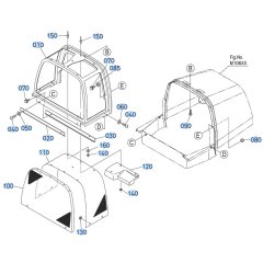 Bonnet Assembly for Kubota ZD1211 Zero-Turn Mower