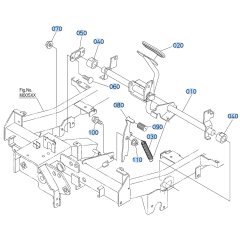 Parking Brake Assembly for Kubota ZD1211-3 Zero-Turn Mower