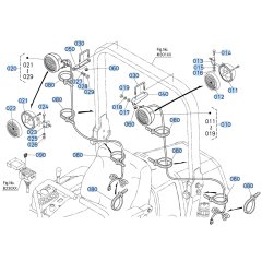 Light Assembly for Kubota ZD1211-3 Zero-Turn Mower