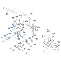 Control Lever (Left) Assembly for Kubota ZD1211-3 Zero-Turn Mower
