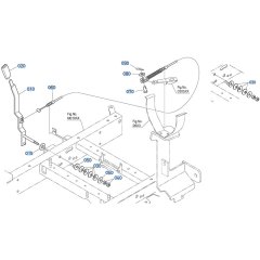 Accelerator Lever Assembly for Kubota ZD18 Zero-Turn Mower