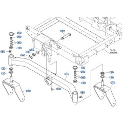 Front Axle Assembly for Kubota ZD18 Zero-Turn Mower
