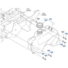 Fuel Tank Assembly for Kubota ZD18 Zero-Turn Mower