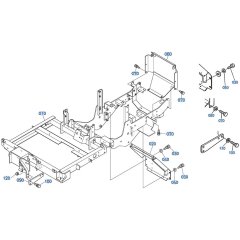Main Frame Assembly for Kubota ZD18 Zero-Turn Mower
