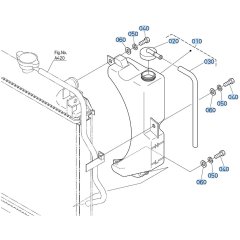 Reserve Tank Assembly for Kubota ZD18 Zero-Turn Mower