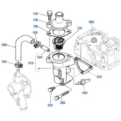 Water Flange Assembly for Kubota ZD21 Zero-Turn Mower