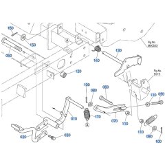Parking Brake Assembly for Kubota ZD21 Zero-Turn Mower
