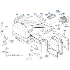 Decals -1 for Kubota ZD21 Zero-Turn Mower